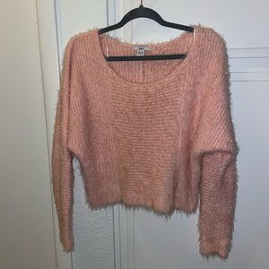 Large 90s Pink Fur Sweater